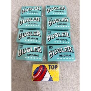 16 Packs Bugler Original Cigarette Rolling Papers 115 Each Pack + 200 Top Papers